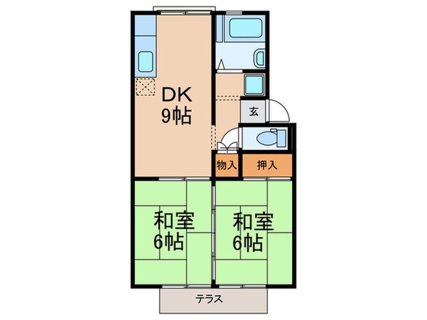 プレジ－ルビアンの物件間取画像